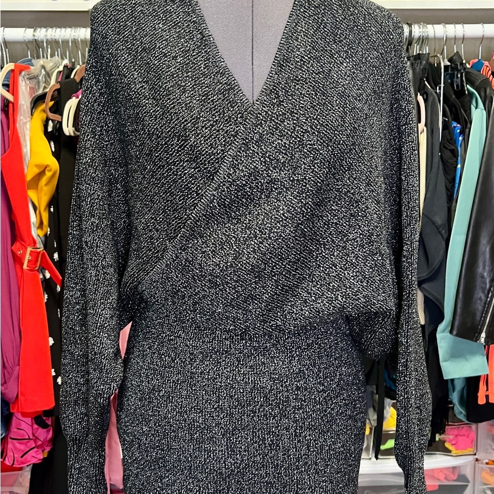 Elegant Black and Gray Women's Dress